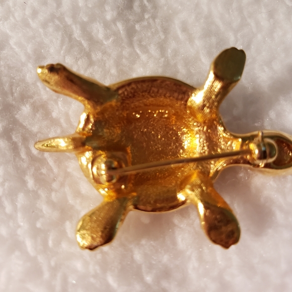 Vintage Swarovski Turtle brooch - Picture 3 of 4